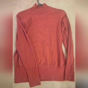 Turtleneck sweater red Medium